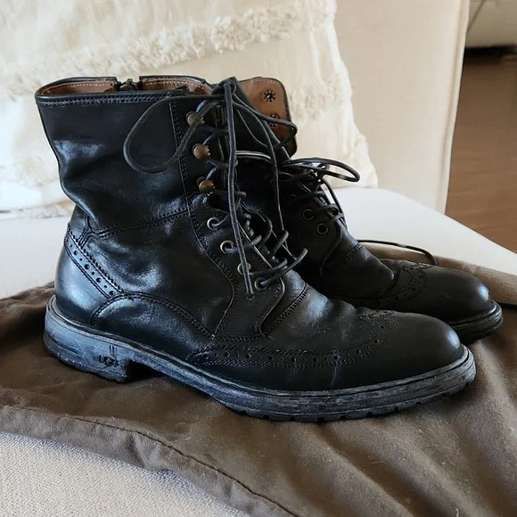 UGG | Shoes | Ugg Collection Italian Leather Boots Black  display picture 1